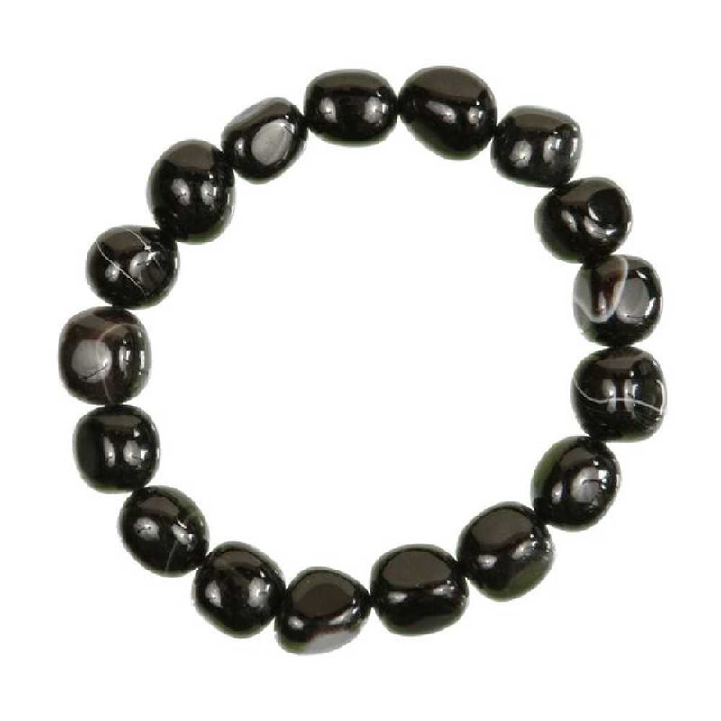 Naturosphère - Bracelet agate noire