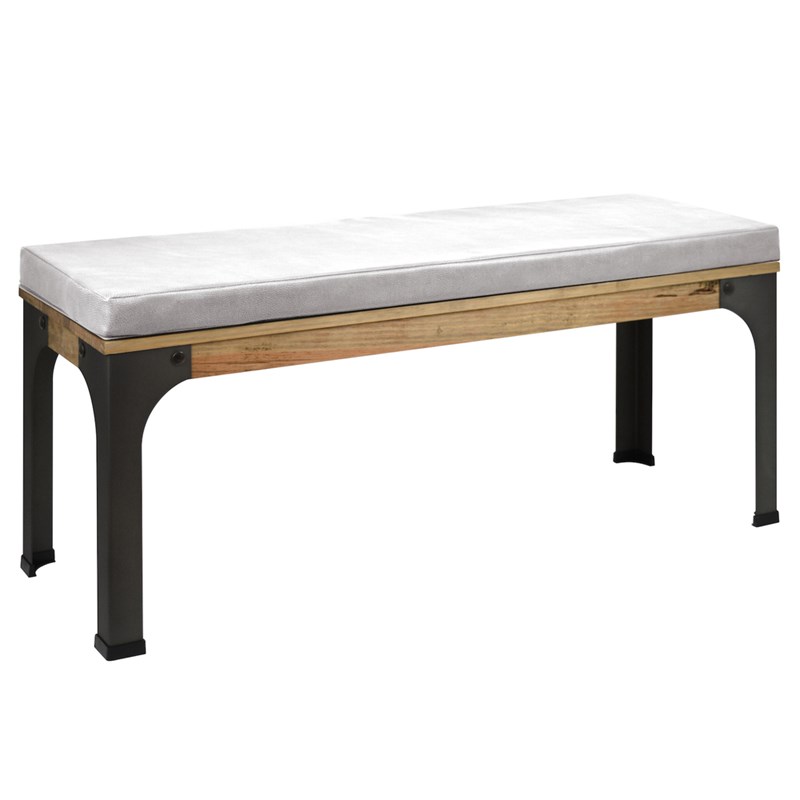 DSMeubles - Banc bristol - 120cm - blanc