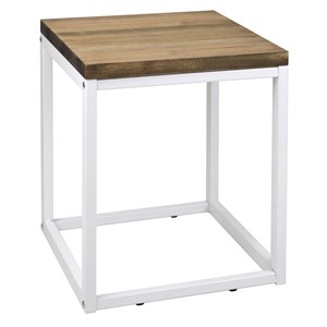 Table basse-chevet icub–blanc 40x40x48