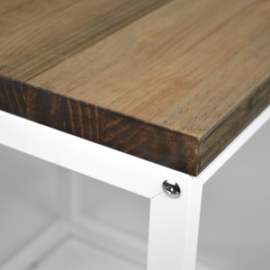 Table basse-chevet icub–blanc 40x40x48