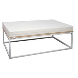 Banquette icub 40x120x51h cm blanc blanc