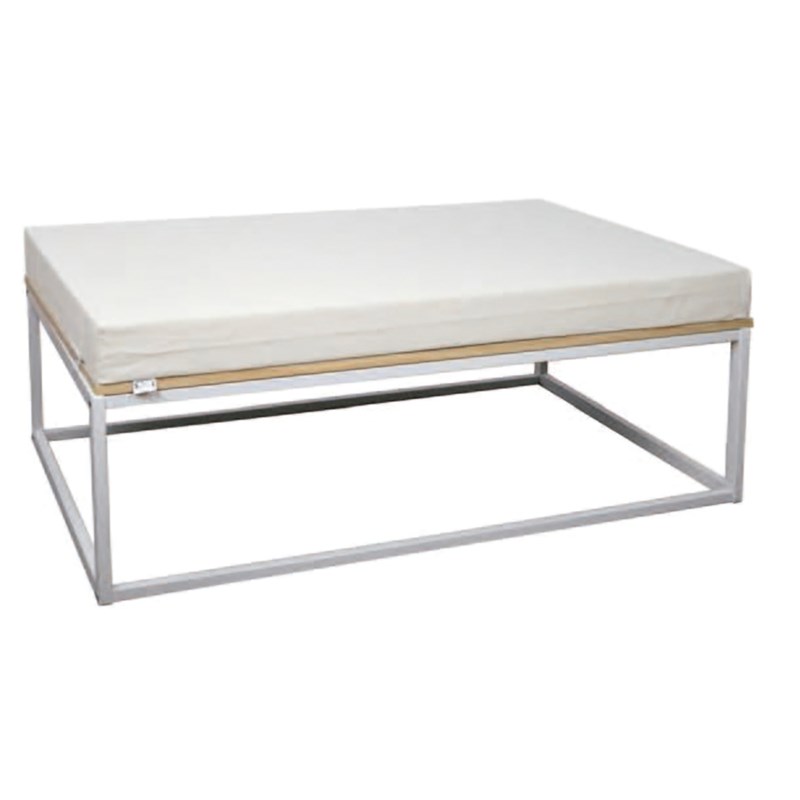DSMeubles - Banquette icub 40x120x51h cm blanc blanc