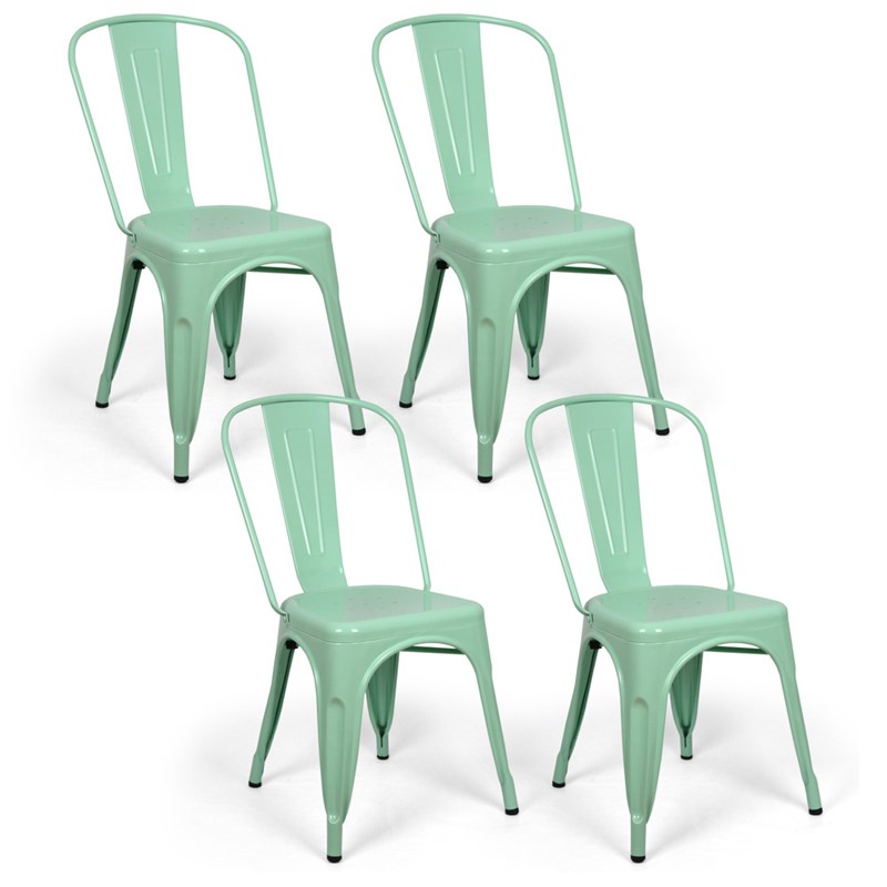DSMeubles - Lot de 4 chaises tulio 46x52x85cm