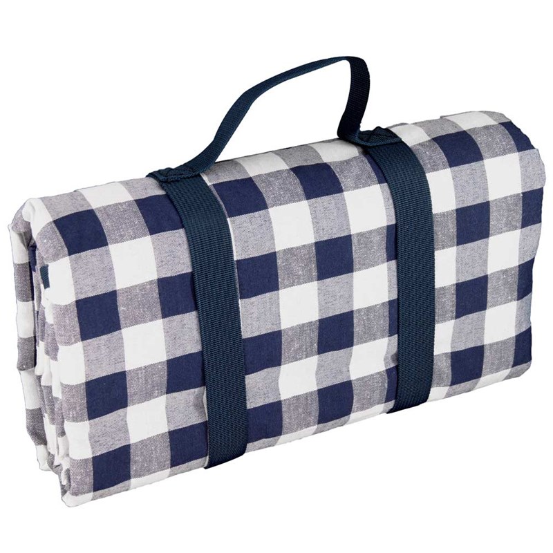 Les Jardins de la Comtesse - Grande nappe picnic bleu 140x280cm