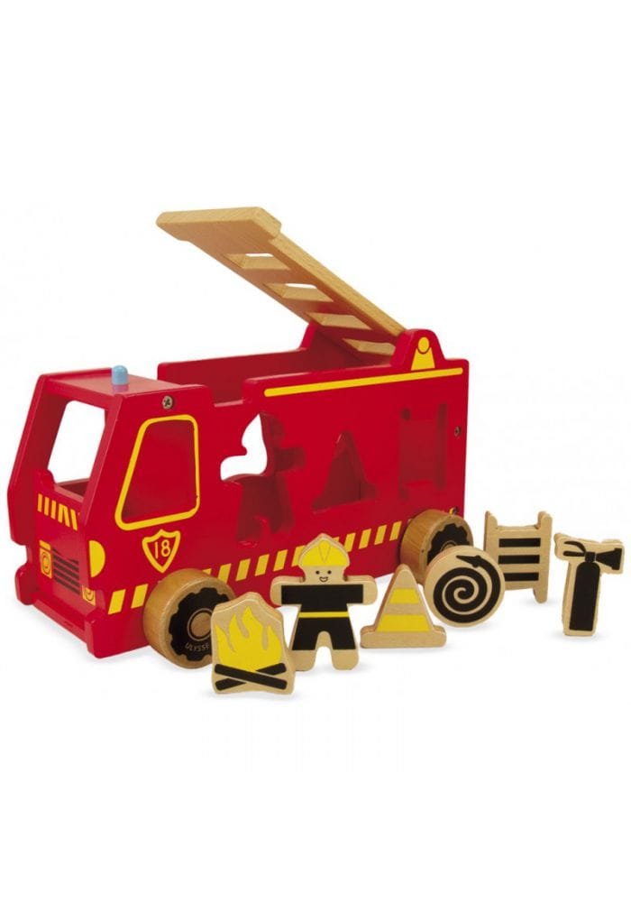 Porteur en bois, Camion de pompier - Animaux à bascule bébé & Jouets à  bascule - VILAC