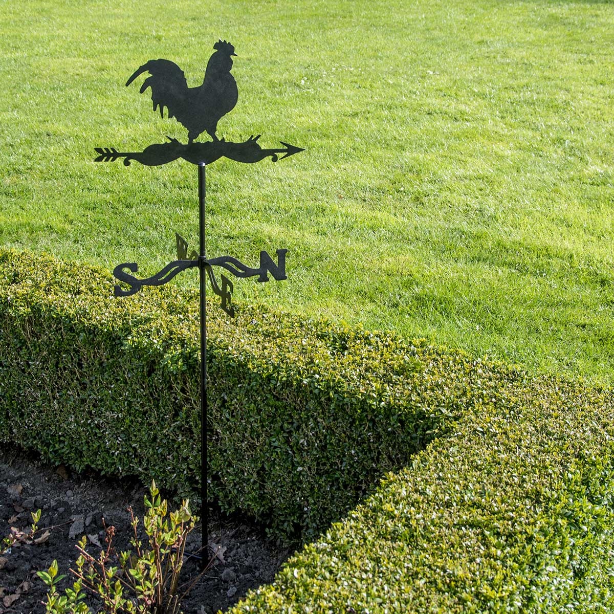 Girouette de Jardin Exterieur Coq en métal Style Forme de Coq