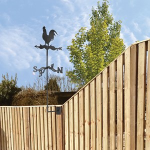 Girouette coq en métal - esschert des...