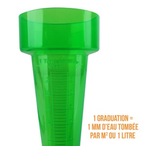 Pluviomètre en plastique