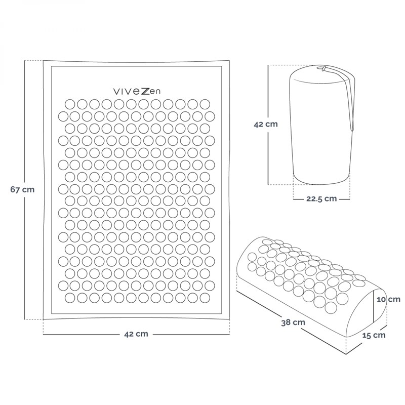 Tapis et coussin d'acupression (Vivezen) - Image 1