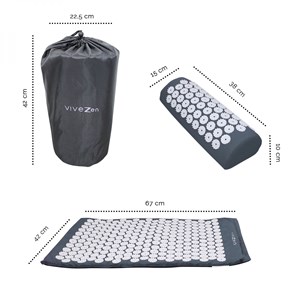 Tapis et coussin d'acupression