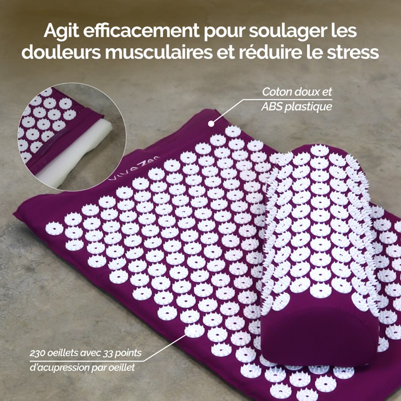 Tapis et coussin d'acupression (Vivezen) - Image 2