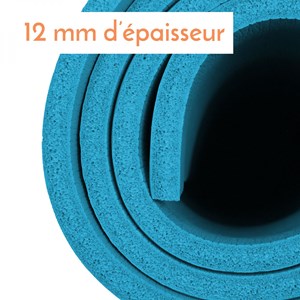 Tapis de yoga - 180 x 60 cm - bleu
