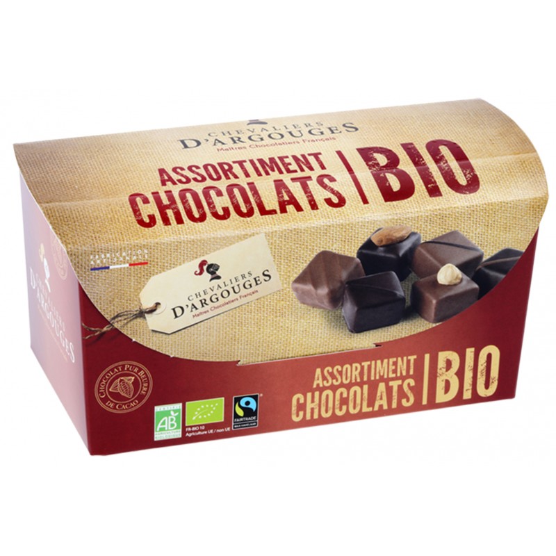 CHEVALIERS D'ARGOUGES Chocolats bio assortiment noir et lait
