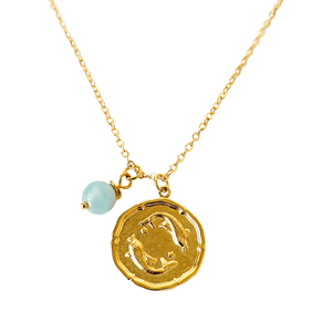 Collier signe du zodiaque : poissons