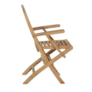 Fauteuils de jardin pliants en teck 