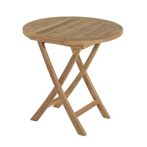 Table pliante ronde teck opio ø75 cm