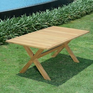 Table extensible teck linarte 234x100 cm