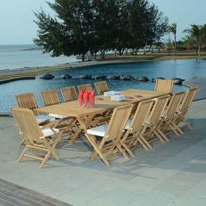 Table extensible teck linarte xl 294x110