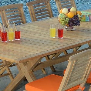 Table extensible teck linarte xl 294x110