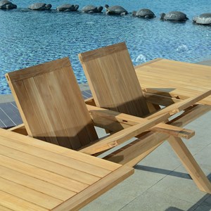 Table extensible teck linarte xl 294x110