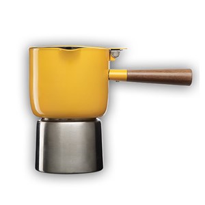 Cafetière italienne induction jaune