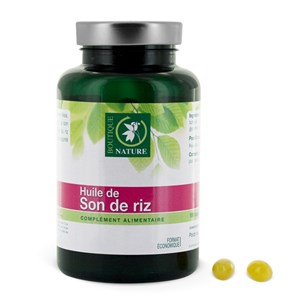 Huile de son de riz - 180 capsules