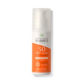 Crème solaire visage spf30 bio