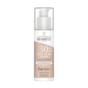 Crème solaire visage teintée spf30 bio