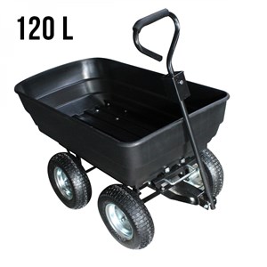 Remorque chariot de jardin 120 l -