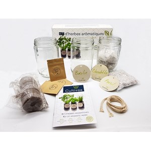 Cultivea - kit prêt à pousser (bleu)