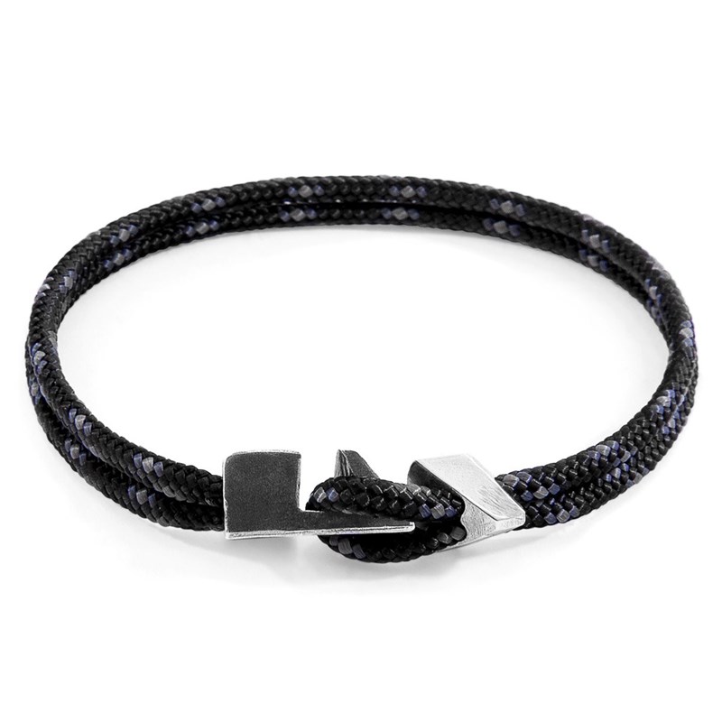 Bracelet brixham argent et cordon