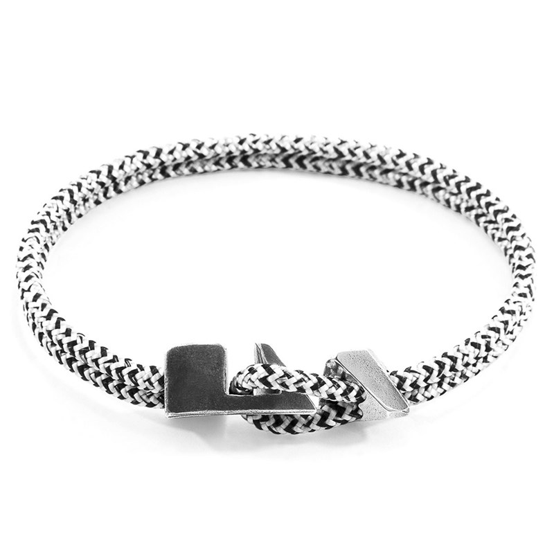 Bracelet brixham argent et cordon