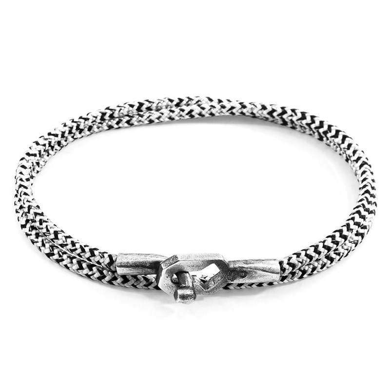 Bracelet tenby argent et cordon