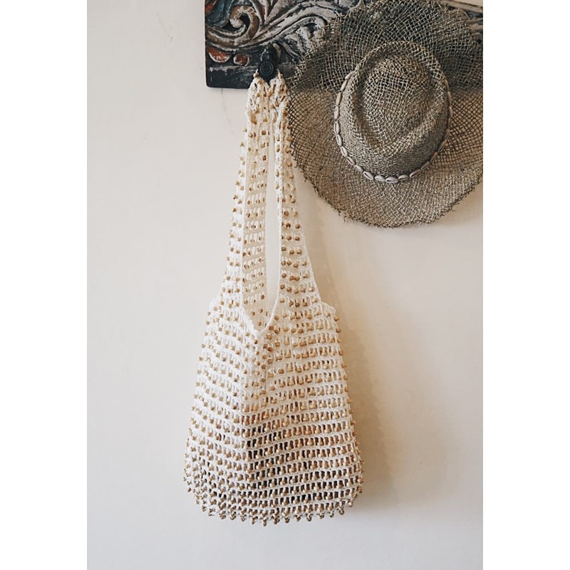 Sac JN 30 coton et perles bois