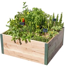 Bac bois douglas design 80x75xh36cm