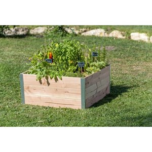Bac bois douglas design 80x75xh36cm