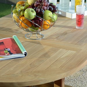 Salon de jardin teck hermel 6 places