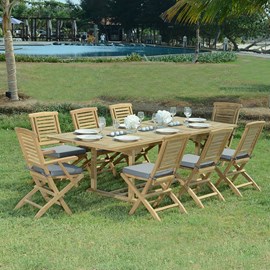 Salon de jardin teck huelva 8 places