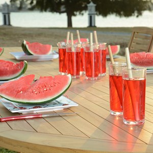 Salon de jardin teck catane 8 places