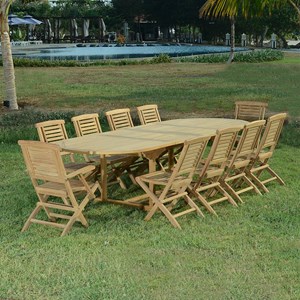 Salon de jardin teck khania 10 places