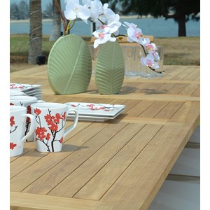 Salon de jardin teck elda 10 places