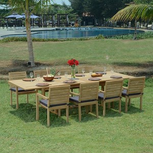 Salon de jardin teck utrilla 8 places