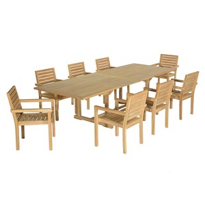 Salon de jardin teck utrilla 8 places