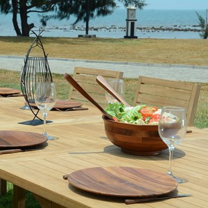 Salon de jardin teck utrilla 8 places