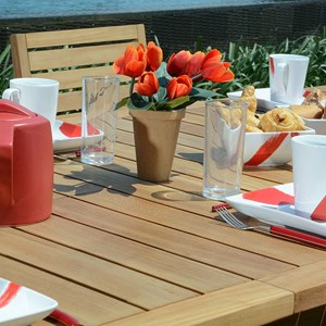 Salon de jardin teck byblos 6 places