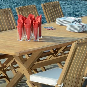 Salon de jardin teck la paz 10 places