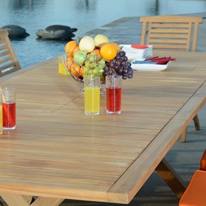 Salon de jardin teck alexandrie 10 place
