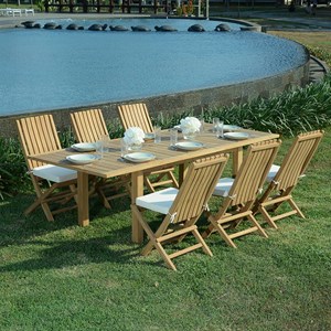 Salon de jardin teck kythira 6 places