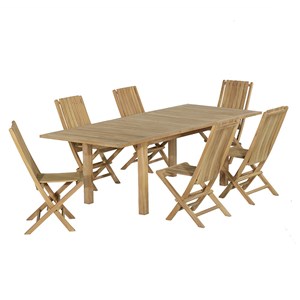 Salon de jardin teck kythira 6 places