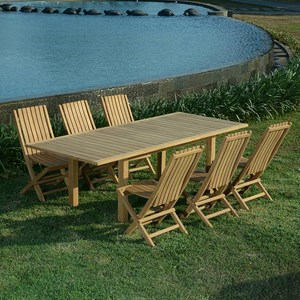 Salon de jardin teck kythira 6 places